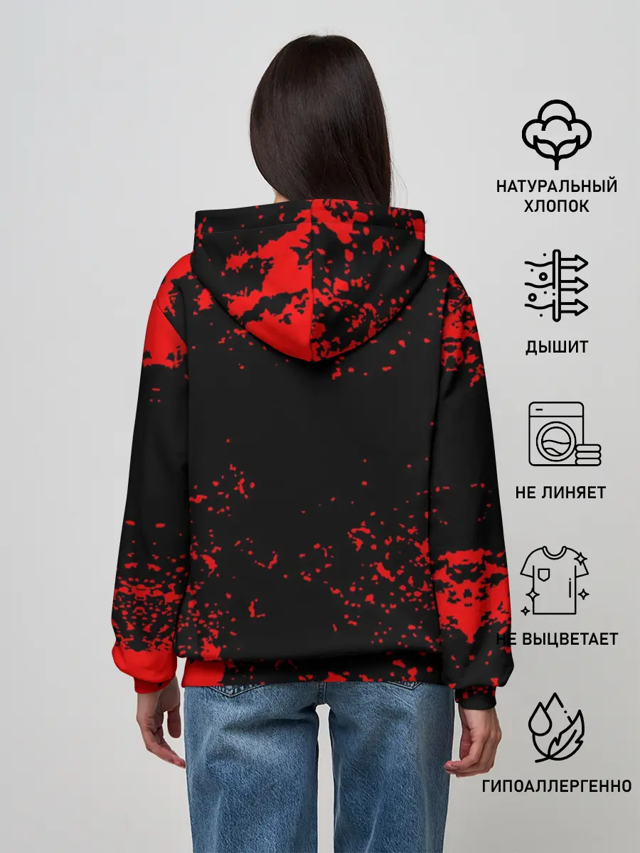 Женское худи / Красный поросенок