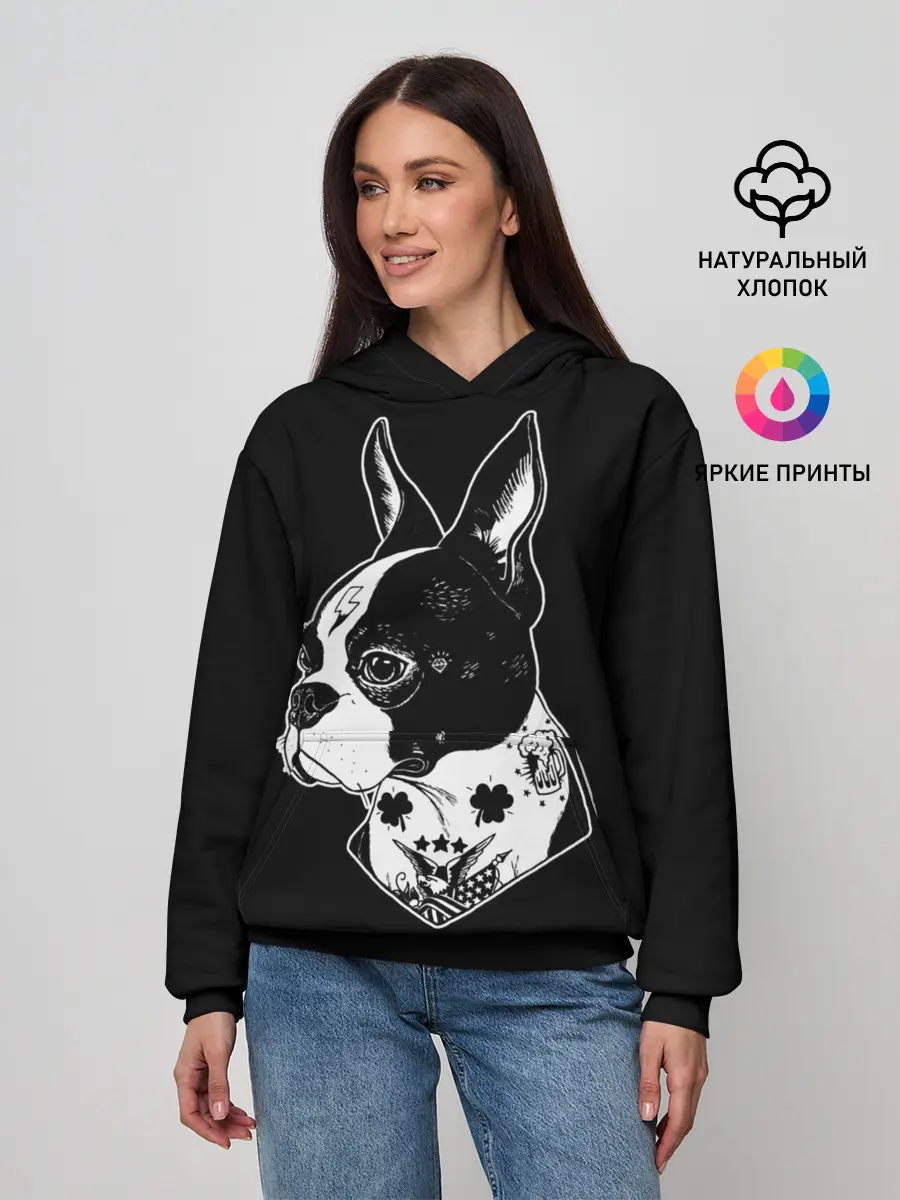 Женское худи / Французский Бульдог