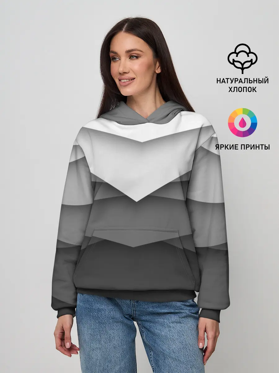 Женское худи / Бумажные полосы