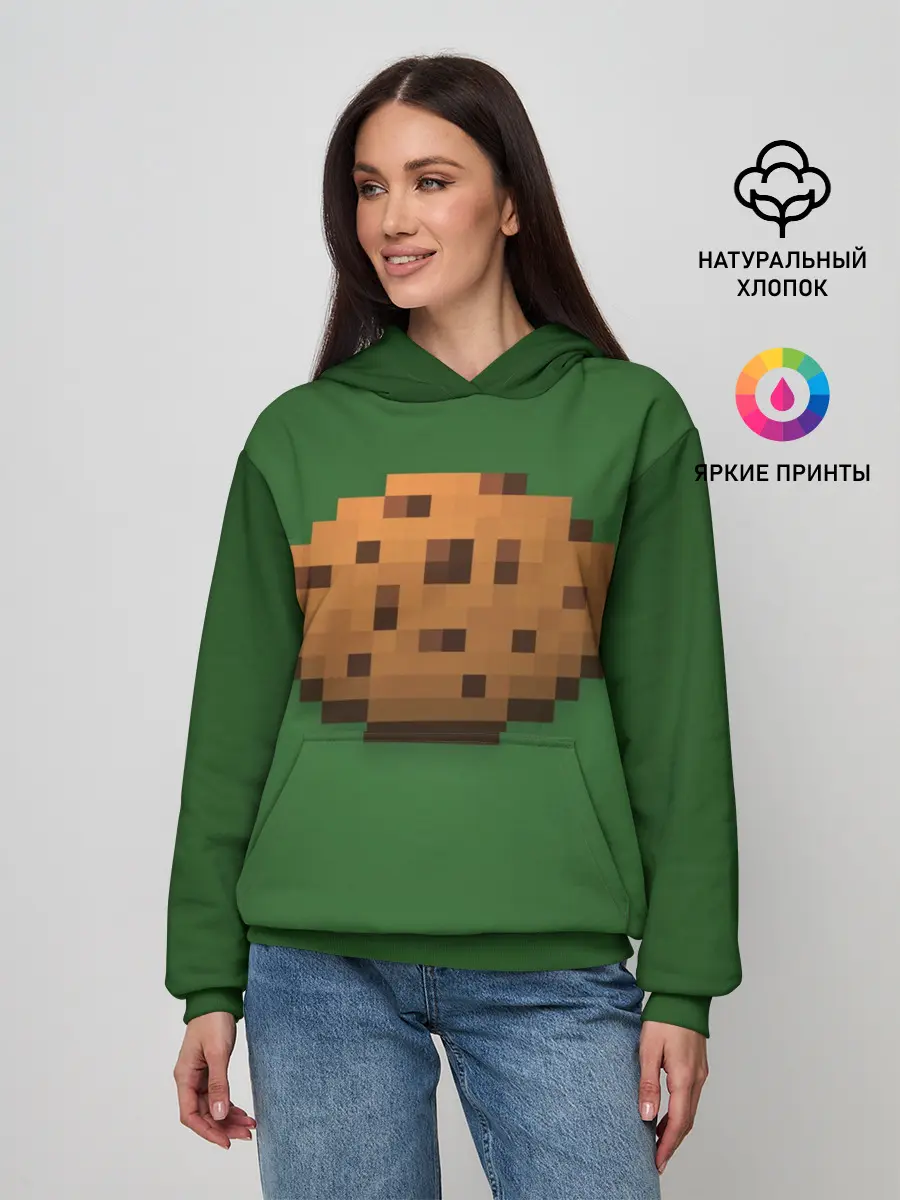 Женское худи / Minecraft Печенька