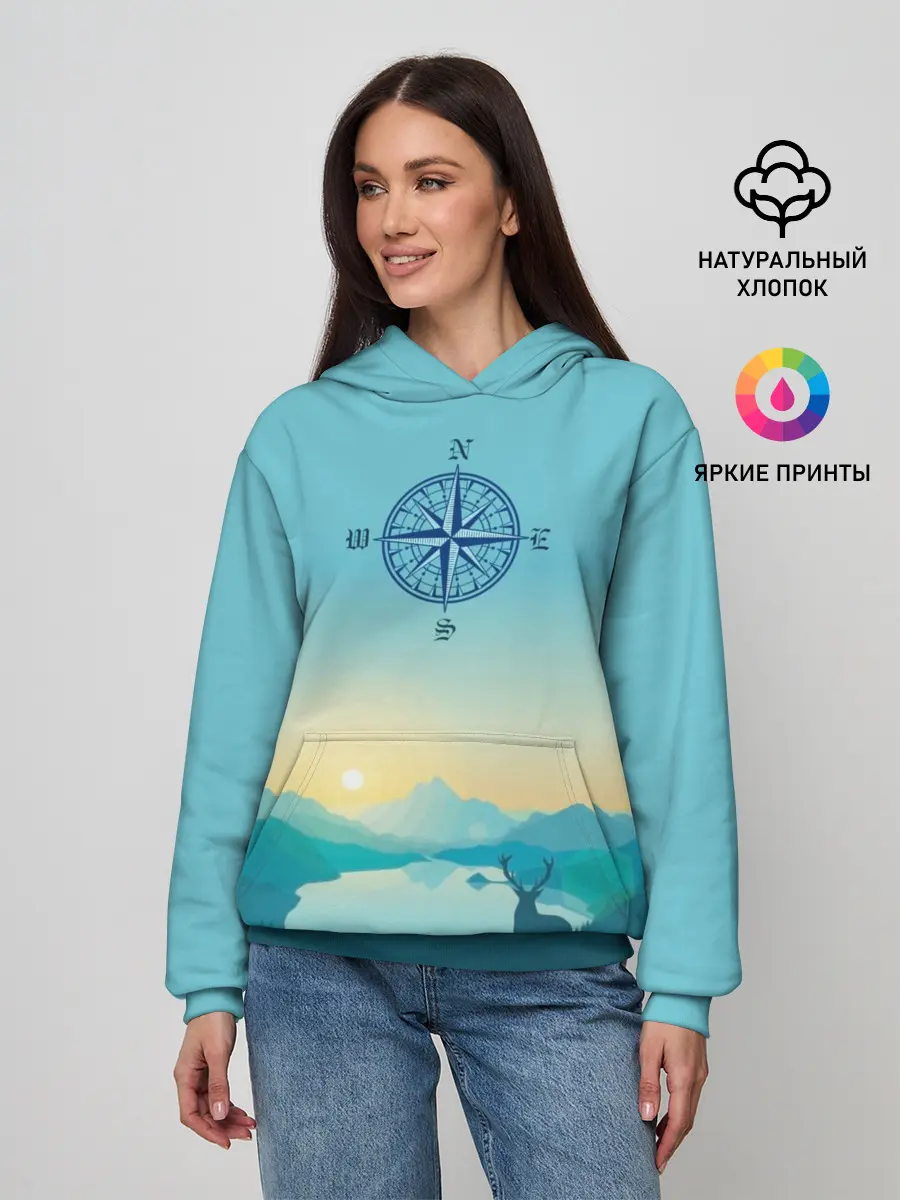Женское худи / туризм