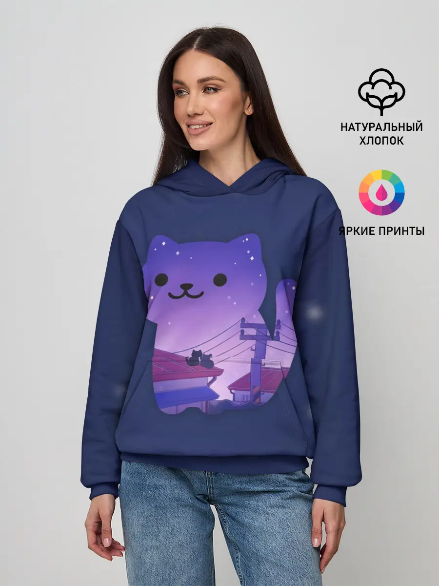 Женское худи / Ночной Котик