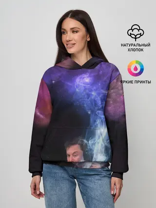Женское худи / Elon Musk space Илон Маск