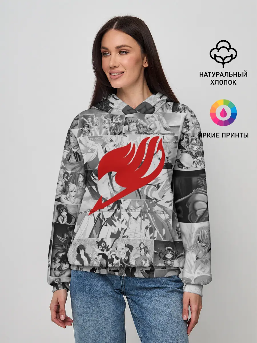 Женское худи / Все герои Фейри Тейл