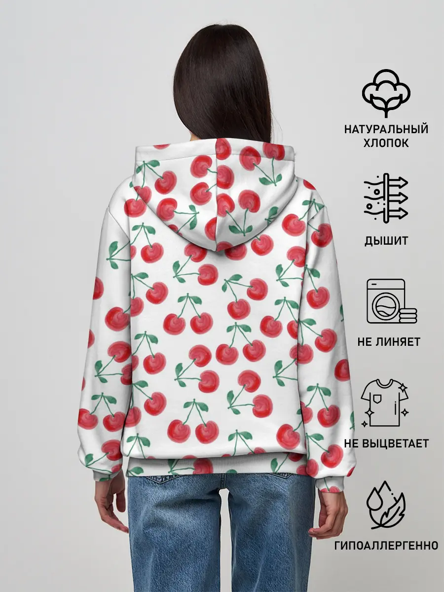 Женское худи / Вишневое настроение