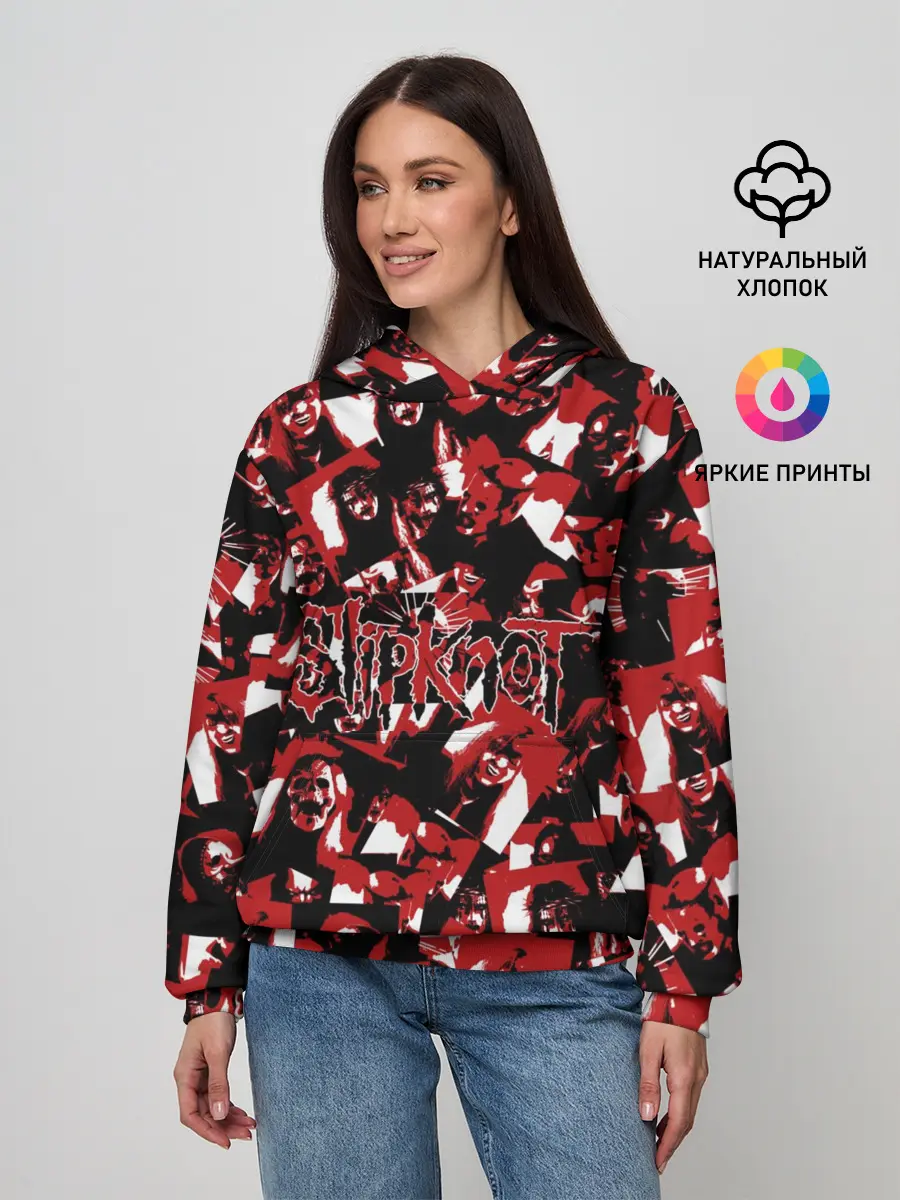 Женское худи / SlipKnot камуфляж