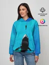 Женское худи / Акула на охоте