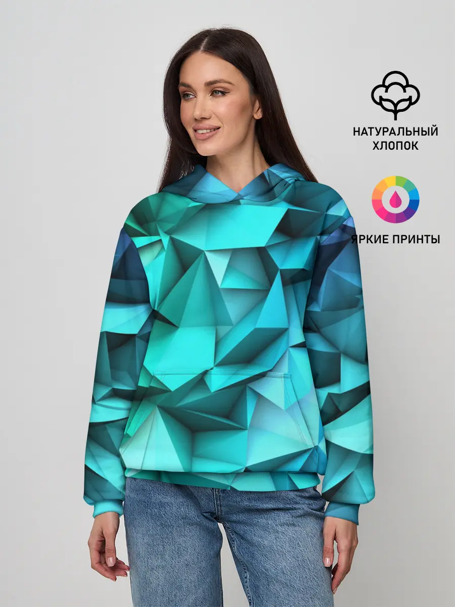 Женское худи / abstraction geometry