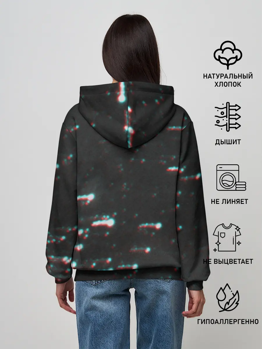 Женское худи / XXXTentacion - BAD Glitch