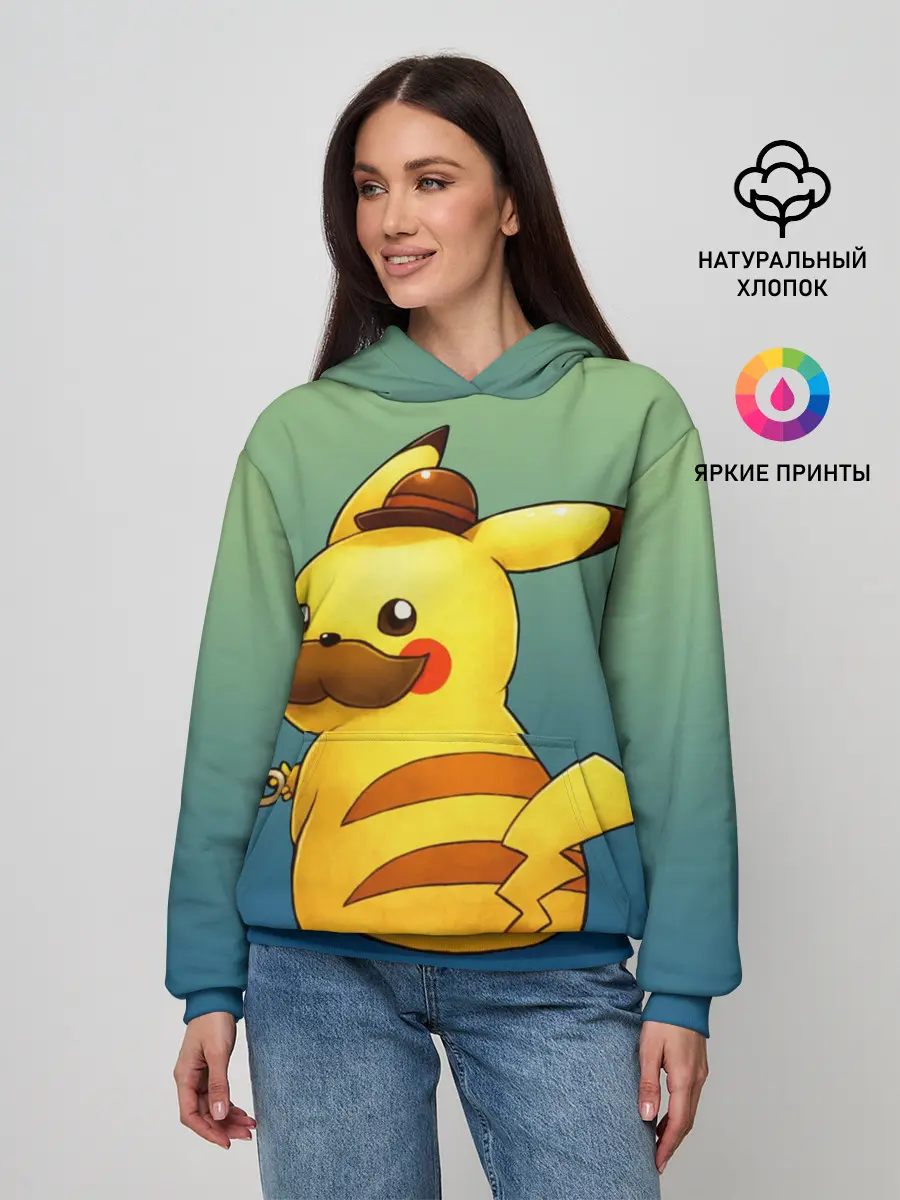 Женское худи / Детектив Пикачу