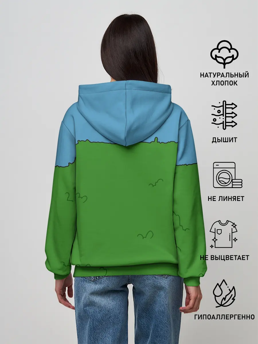 Женское худи / Гомер Симпсон в кустах