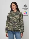 Женское худи / Камуфляж с ленивцами