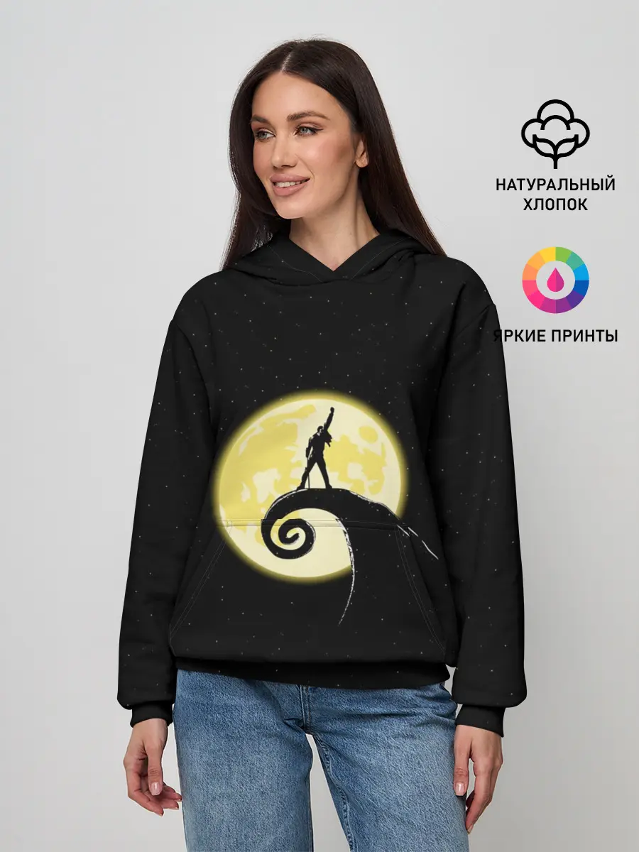 Женское худи / Queen. Freddie Mercury