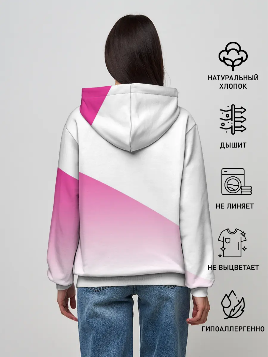 Женское худи / Лого джоджо розовый треугольник