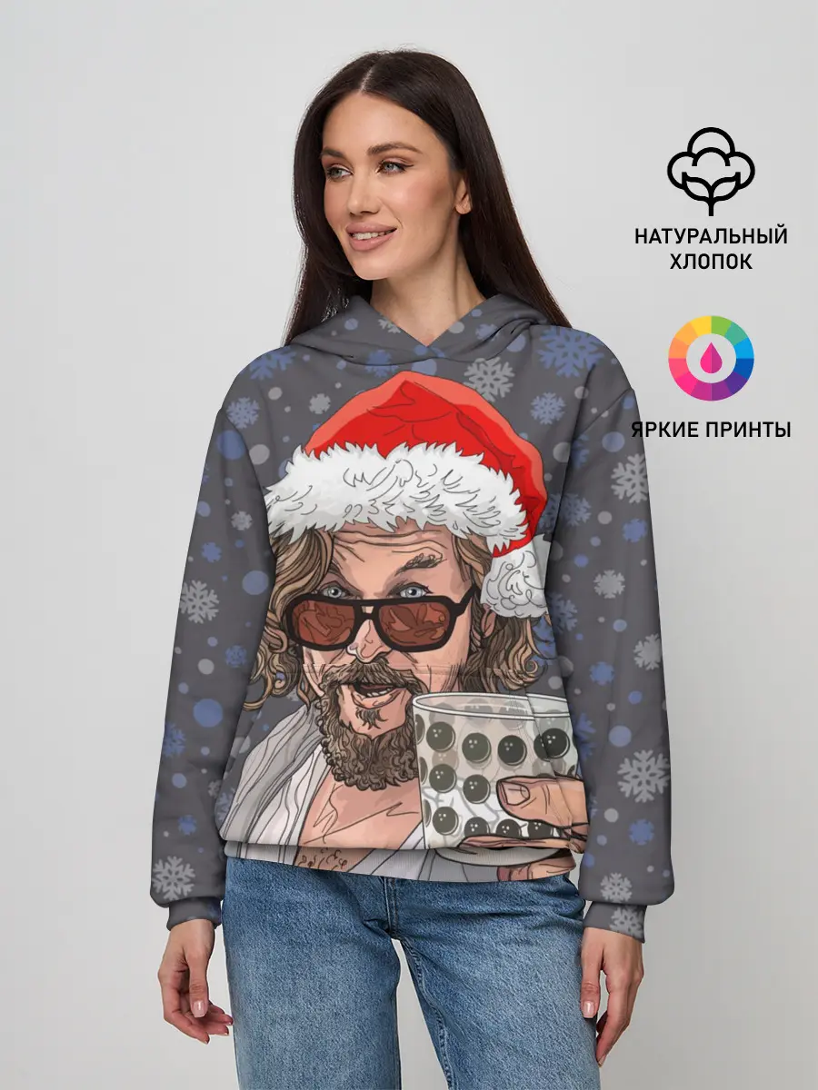 Женское худи / Лебовски Санта