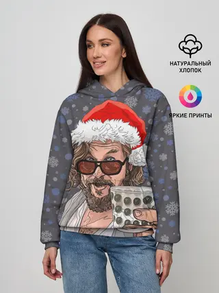 Женское худи / Лебовски Санта