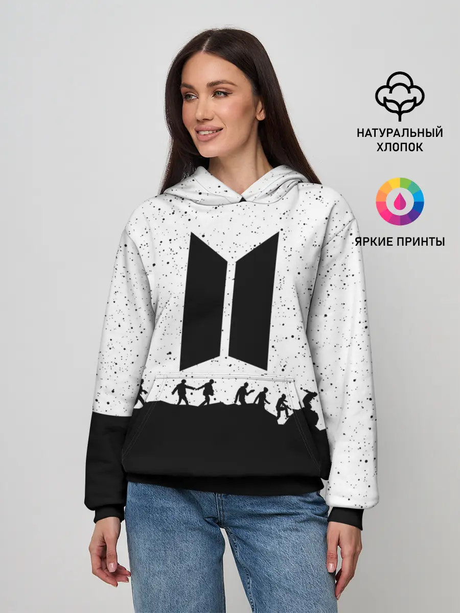 Женское худи / BTS STARS | БТС ЗВЁЗДЫ