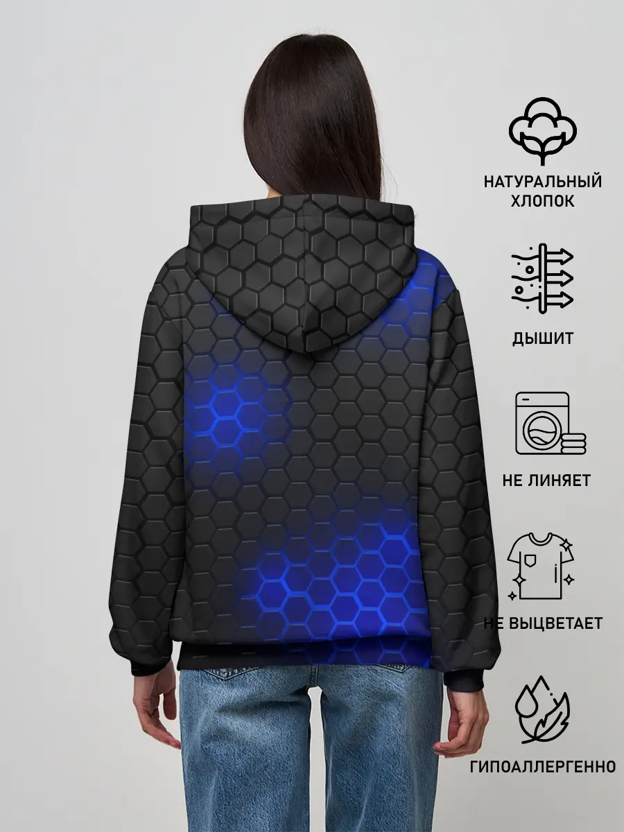 Женское худи / СТАЛЬНАЯ БРОНЯ | НЕОНОВАЯ БРОНЯ