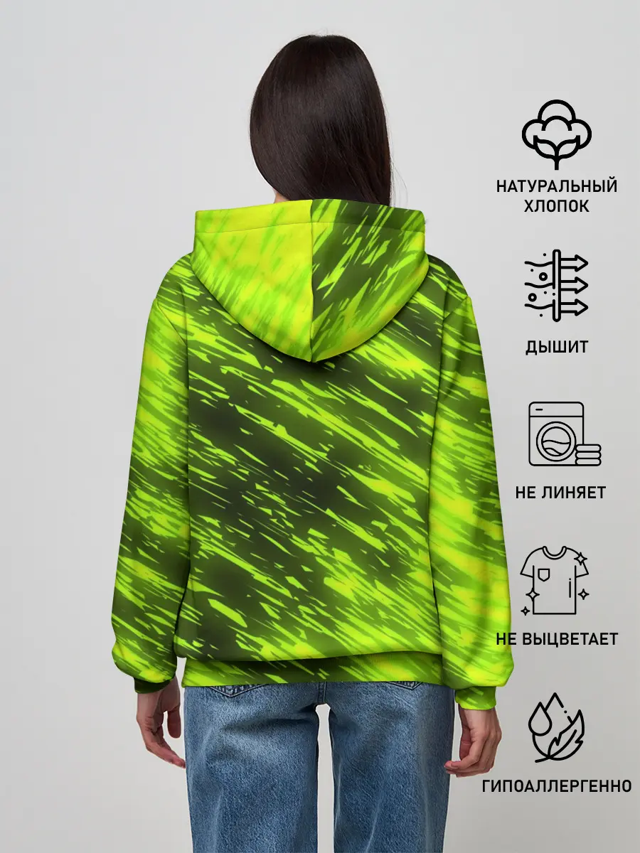 Женское худи / ЗЕЛЕНЫЙ ОГОНЬ