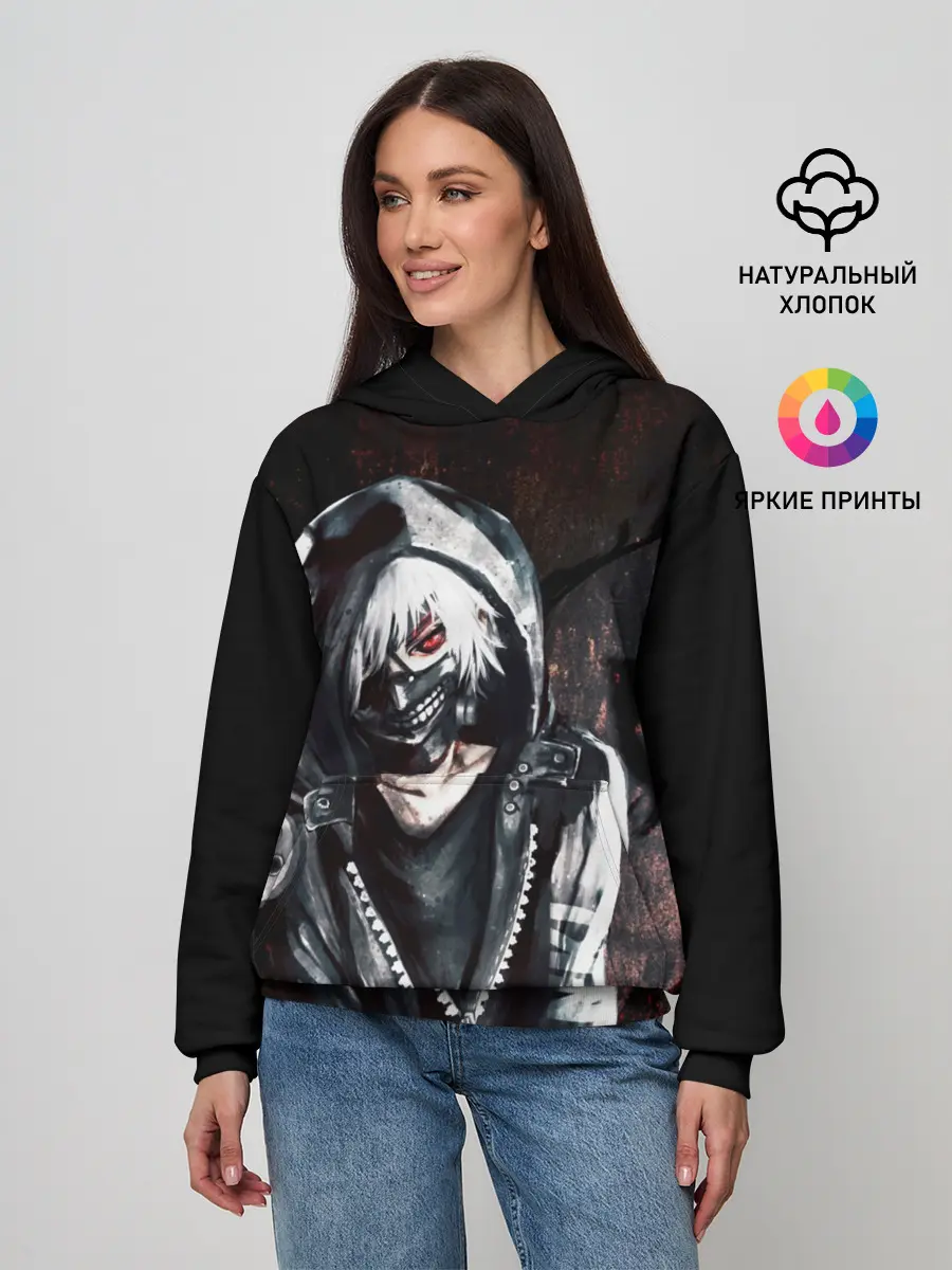 Женское худи / Ken Kaneki в капюшоне