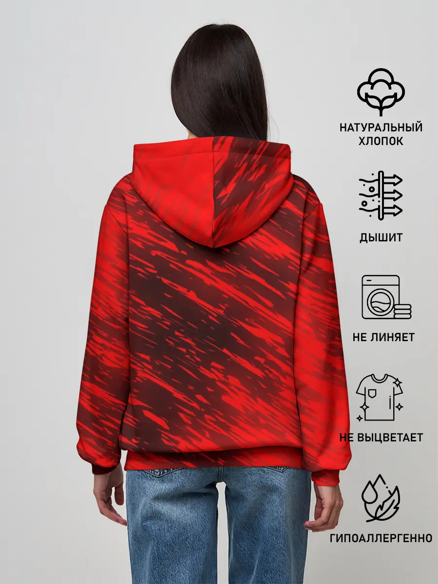 Женское худи / RED FIRE STORM