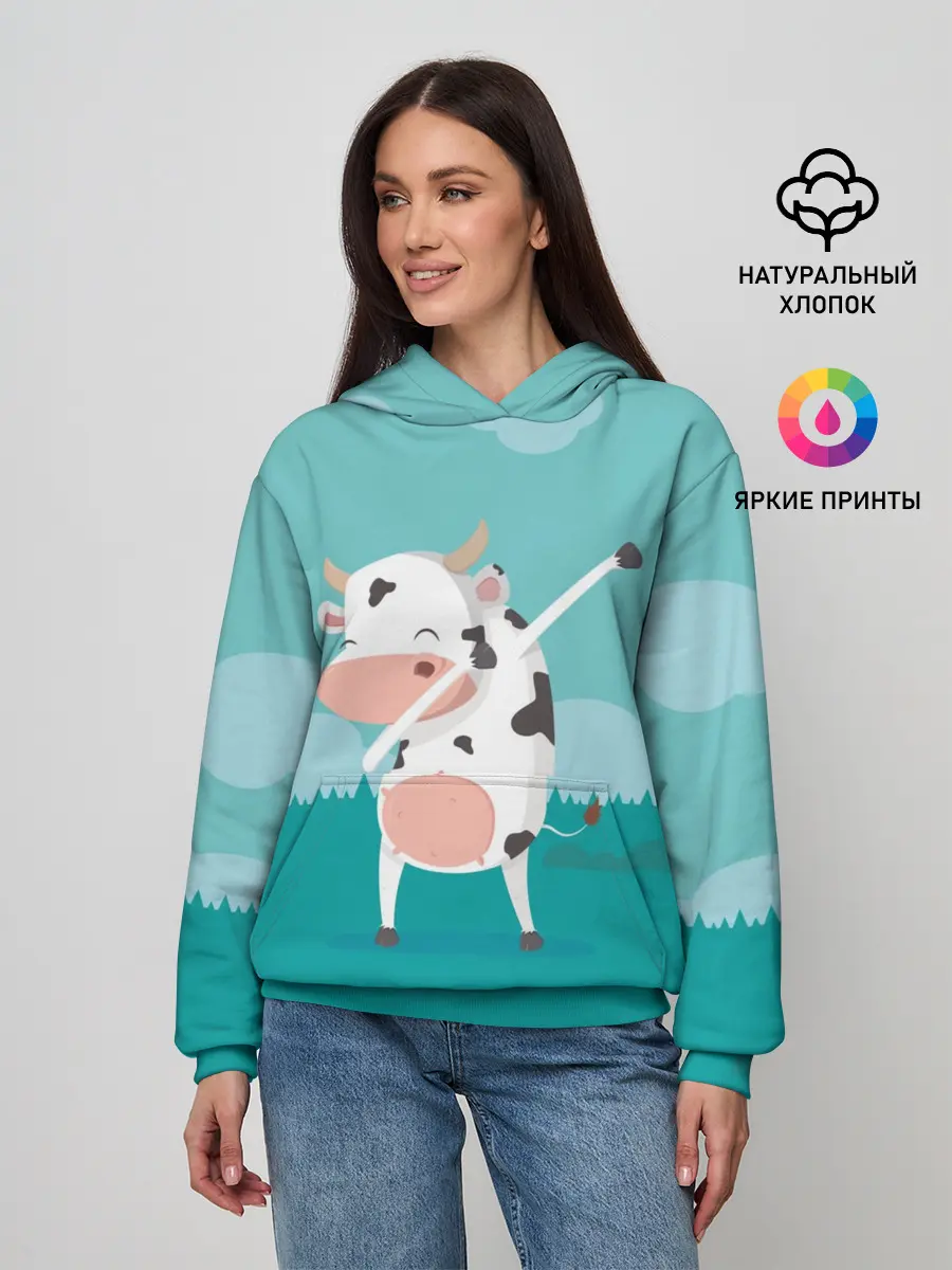 Женское худи / DAB Корова