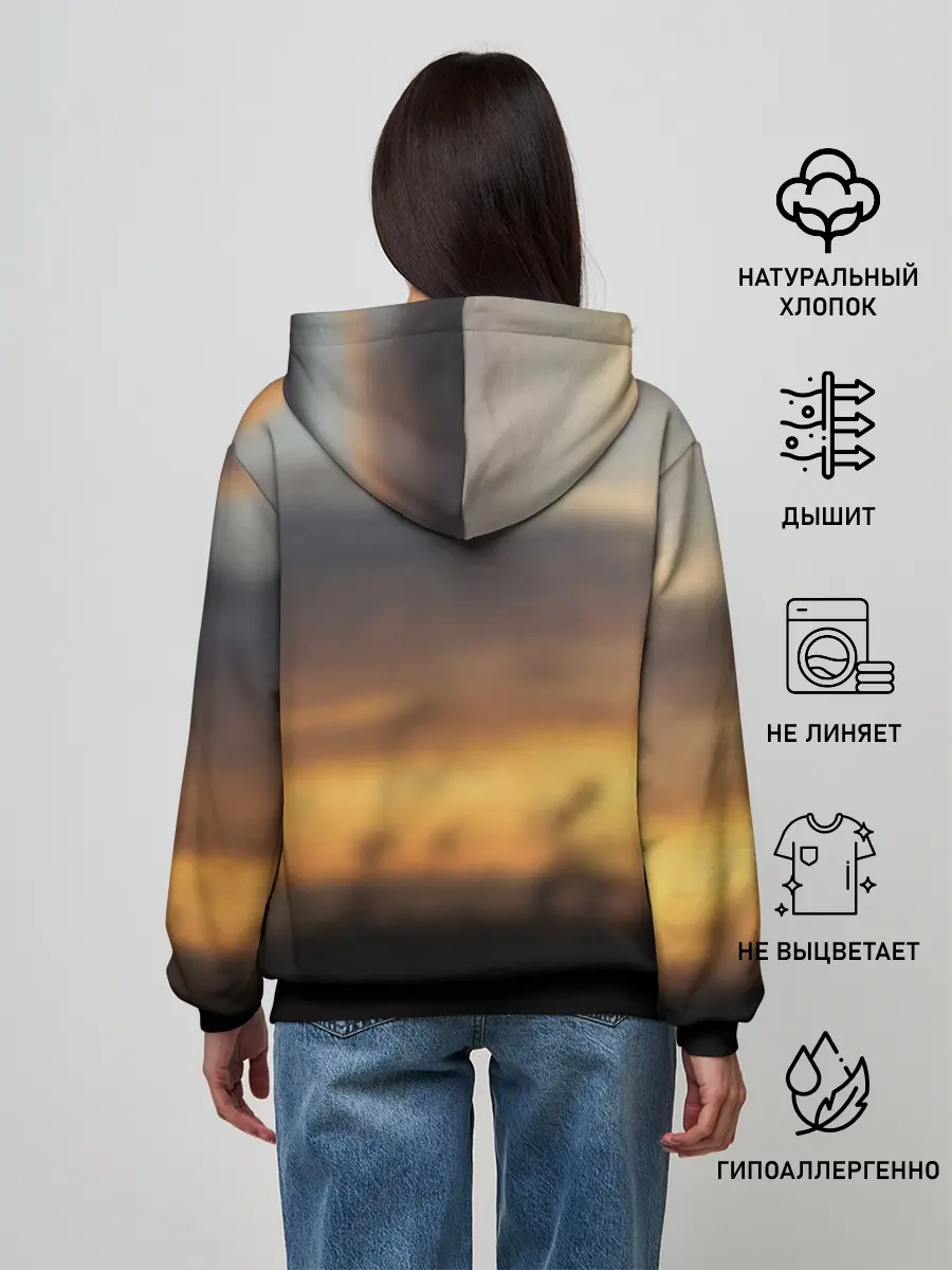 Женское худи / Бамблби и Чарли на закате
