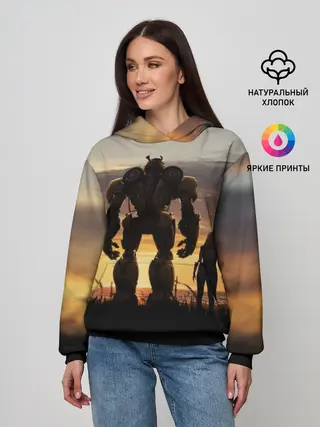 Женское худи / Бамблби и Чарли на закате