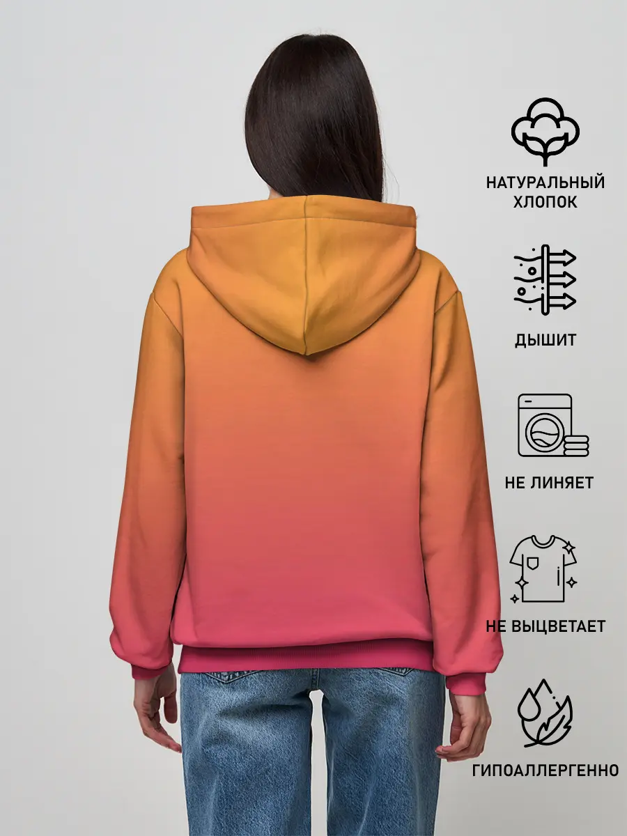 Женское худи / Девушка - сакура