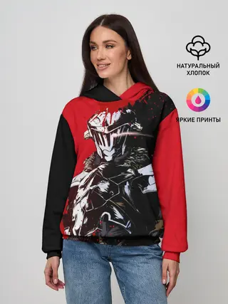 Женское худи / Goblin Slayer red and black