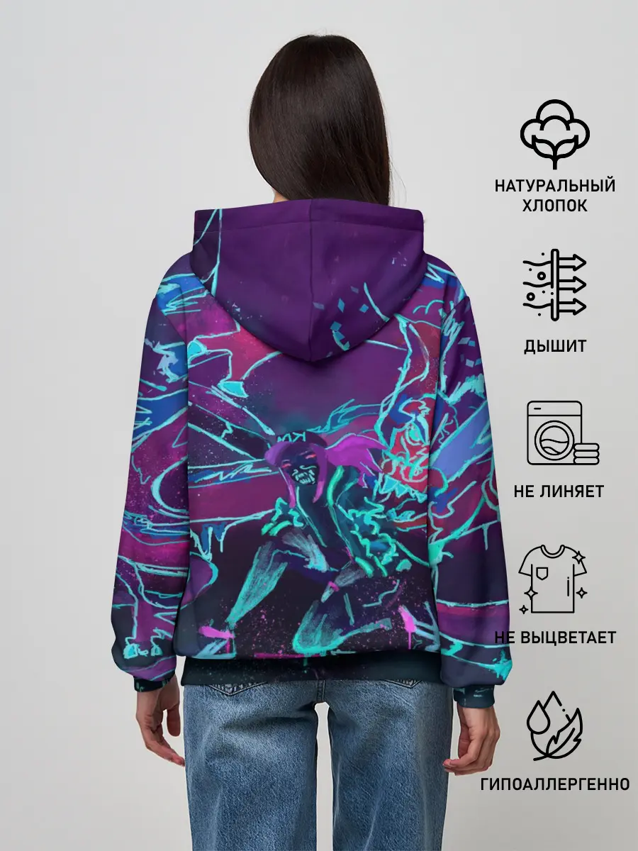 Женское худи / lol kda akali