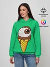 Женское худи / Мороженое с глазом