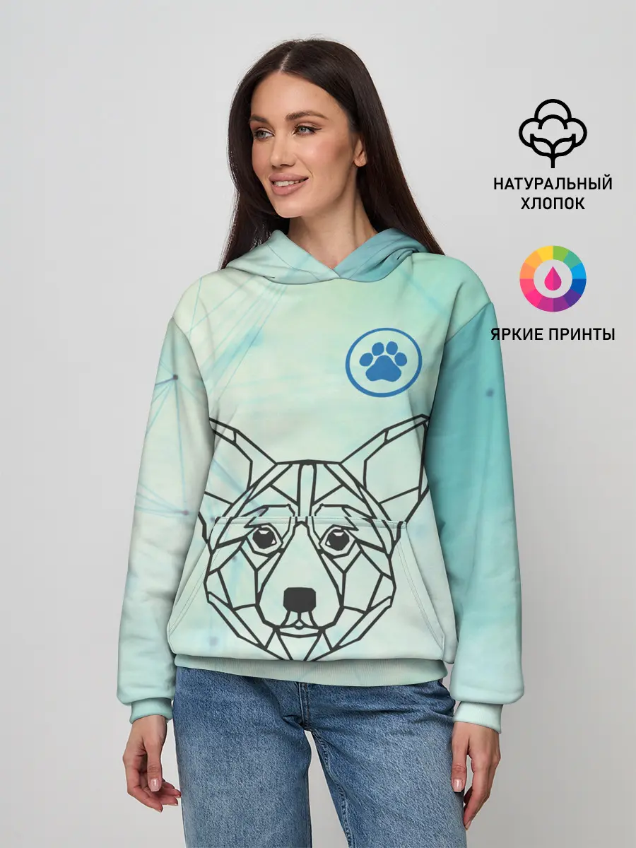 Женское худи / Корги