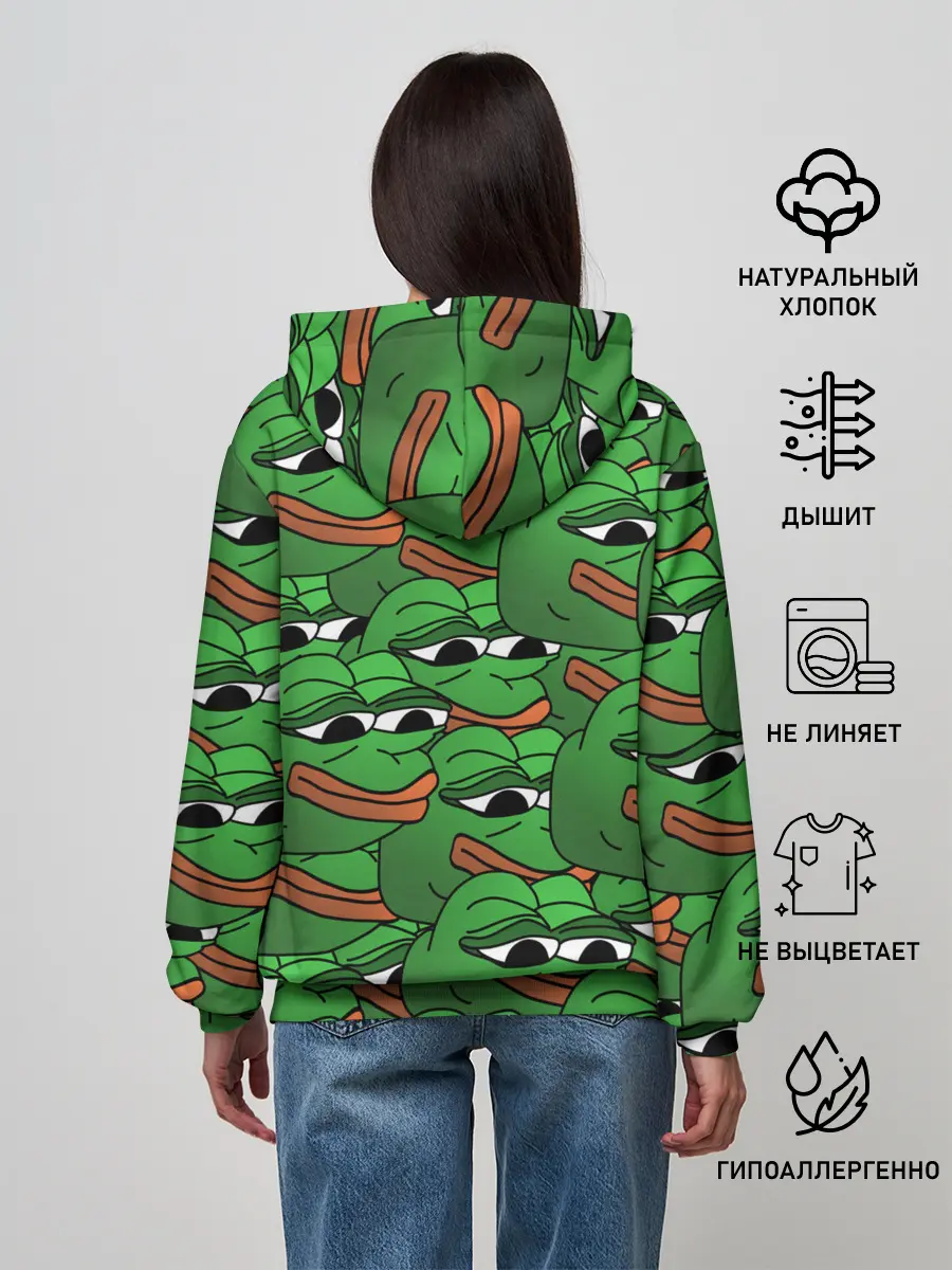 Женское худи / Pepe The Frog