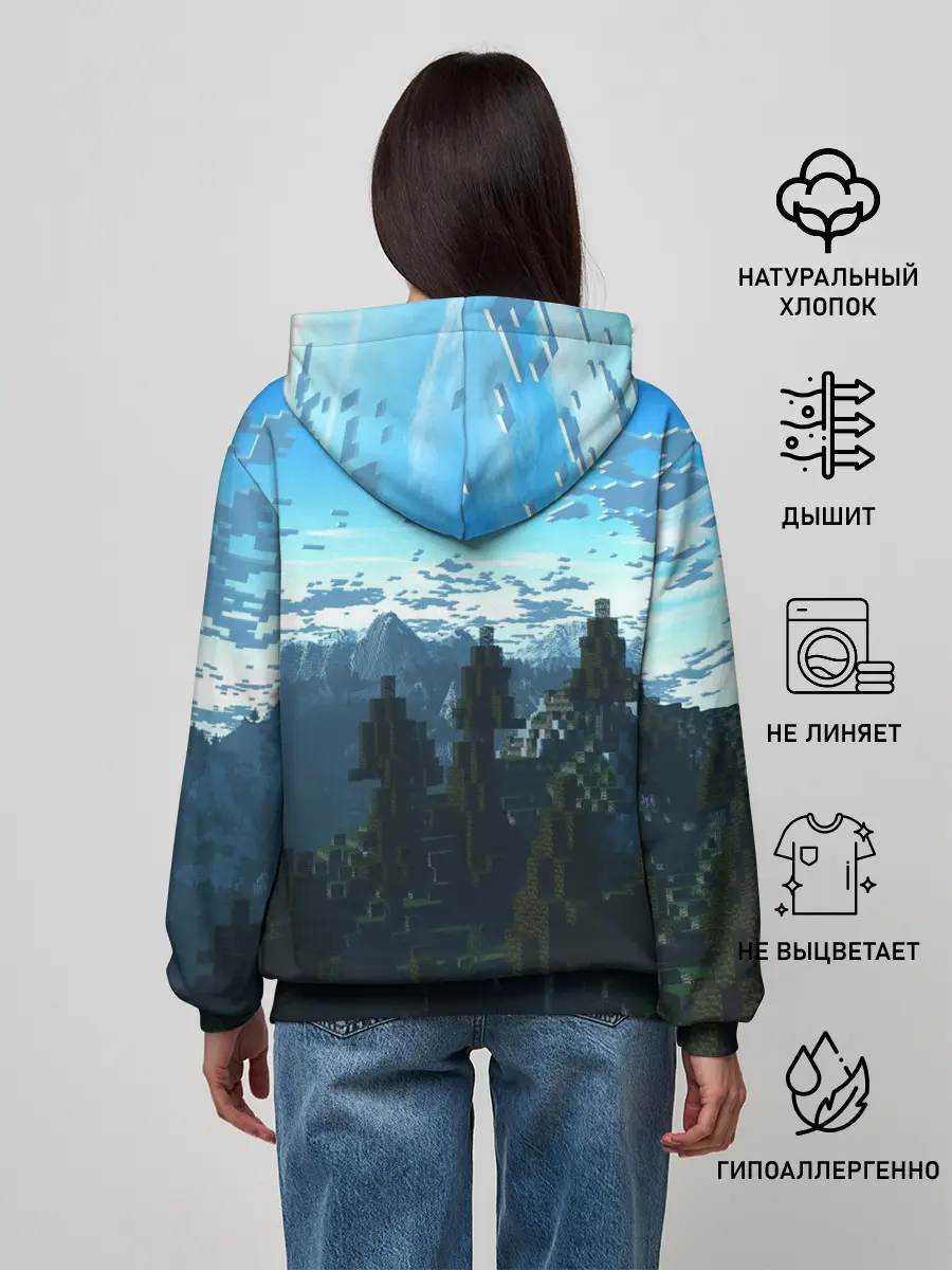 Женское худи / Minecraft / Майнкрафт