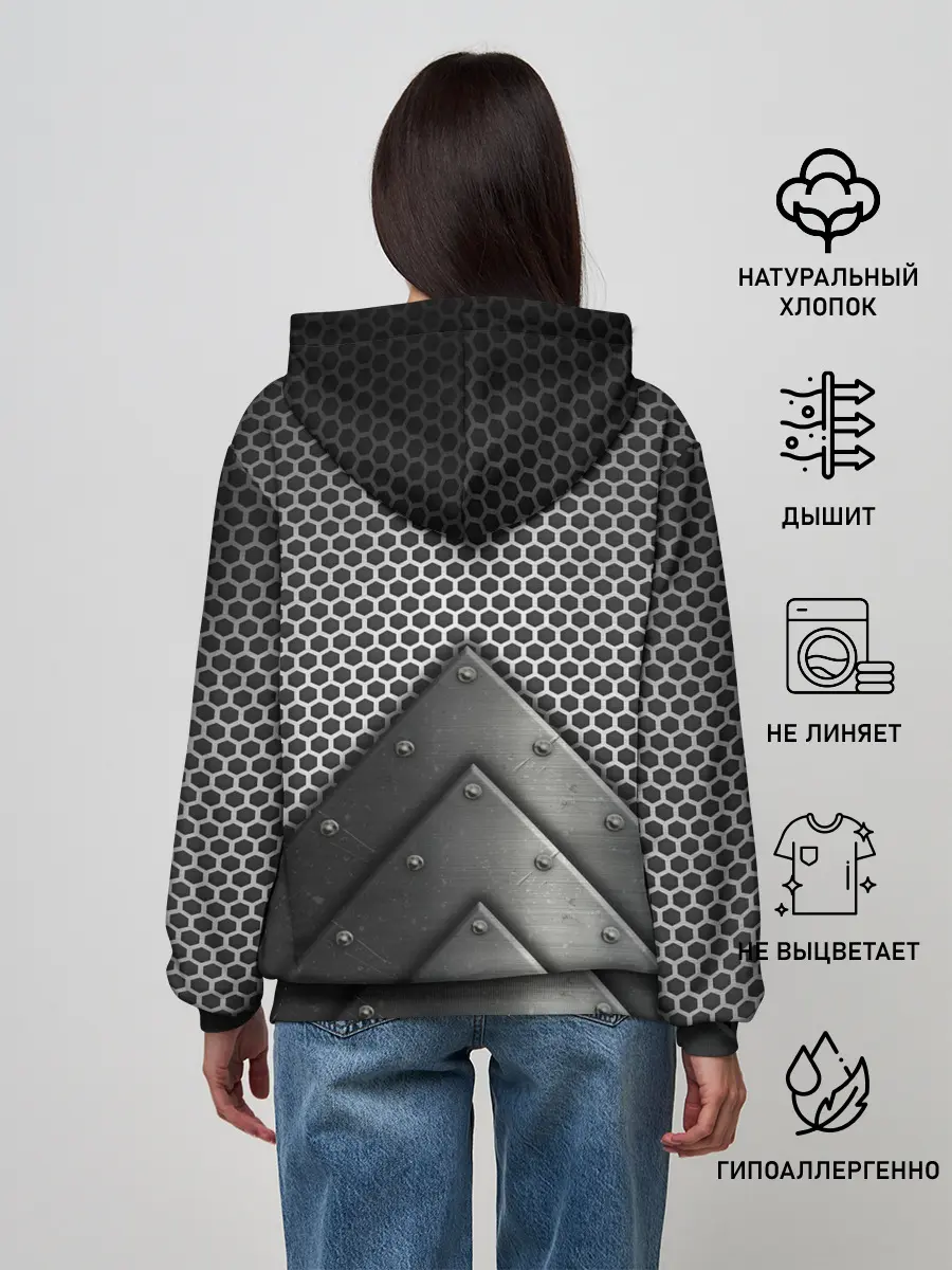 Женское худи / Броня металлическая