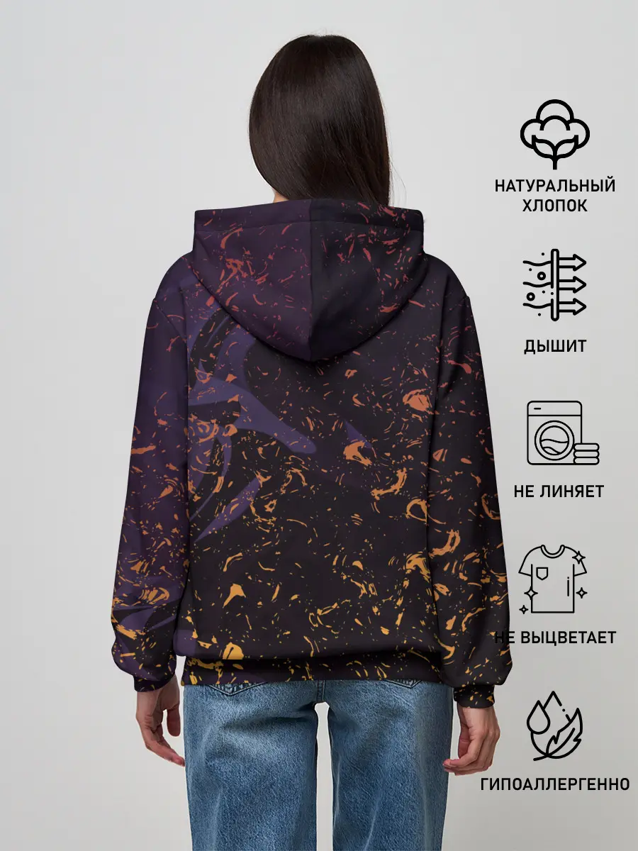 Женское худи / Flame in the night