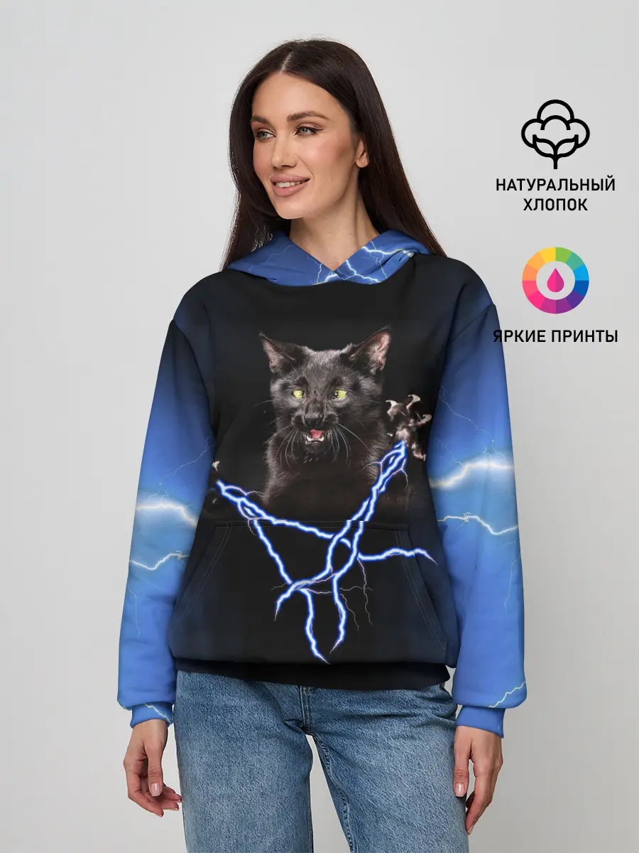 Женское худи / Грозовой кошак