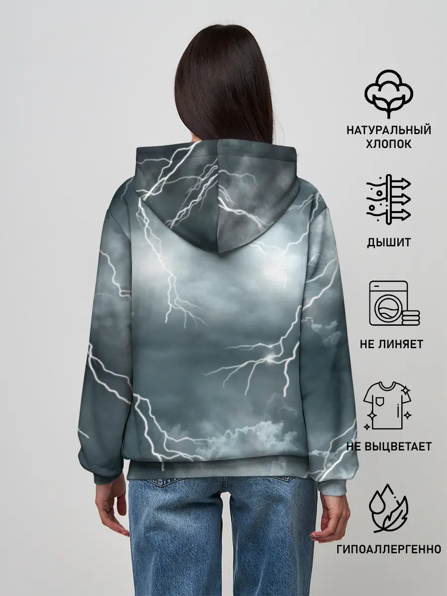 Женское худи / Грозовой кошак.