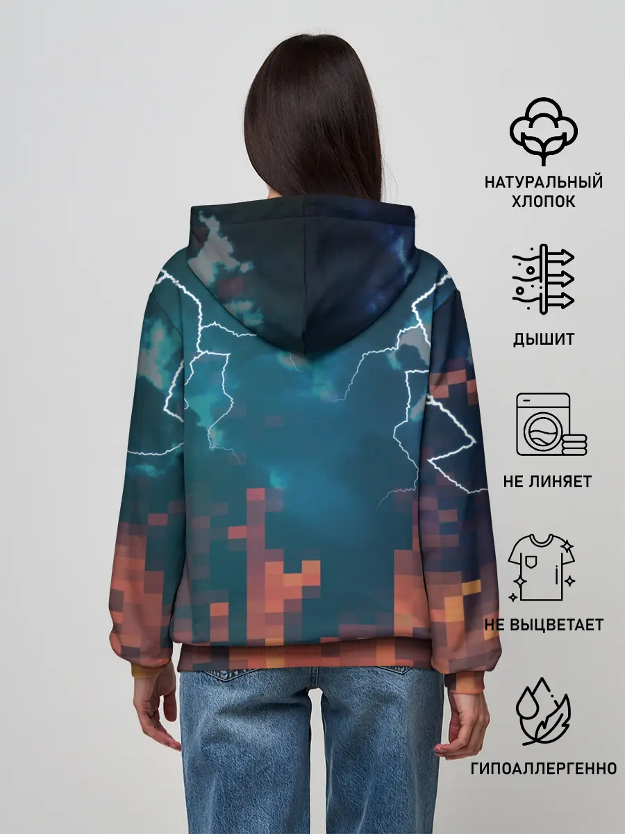 Женское худи / ЪУЪ Молнии