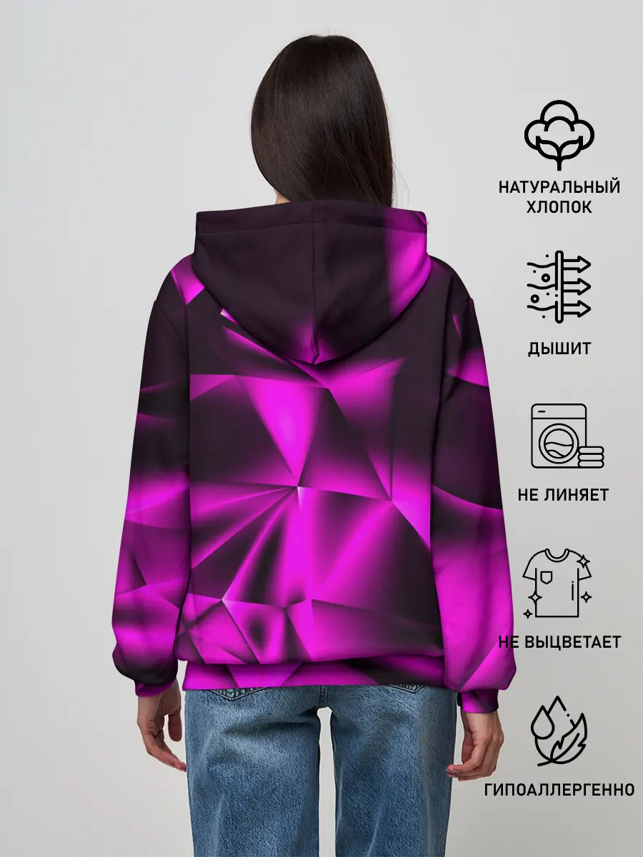 Женское худи / НЕОНОВАЯ ТЕКСТУРА