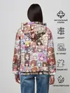 Женское худи / MANY FACES OF ANIME GIRLS monochrome