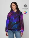 Женское худи / NEON FRACTAL