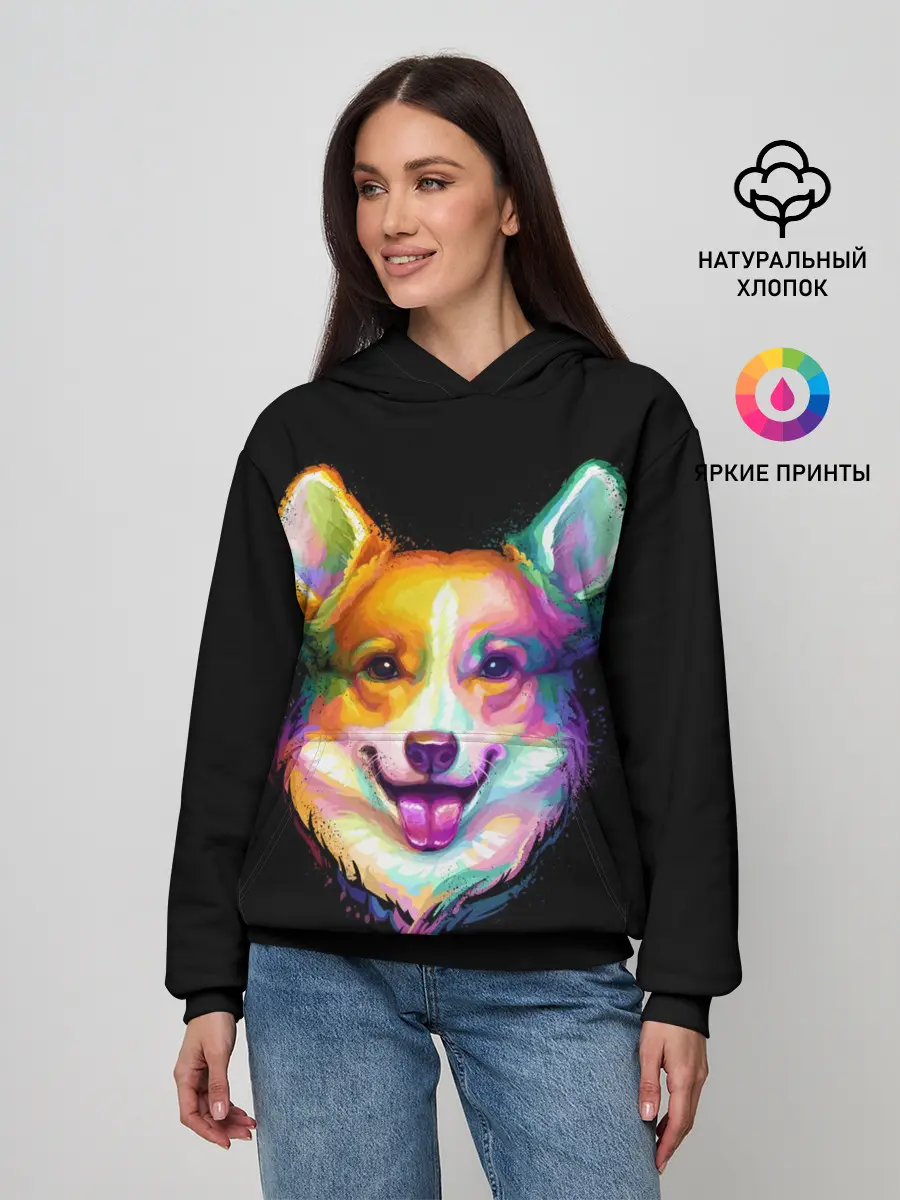 Женское худи / Корги