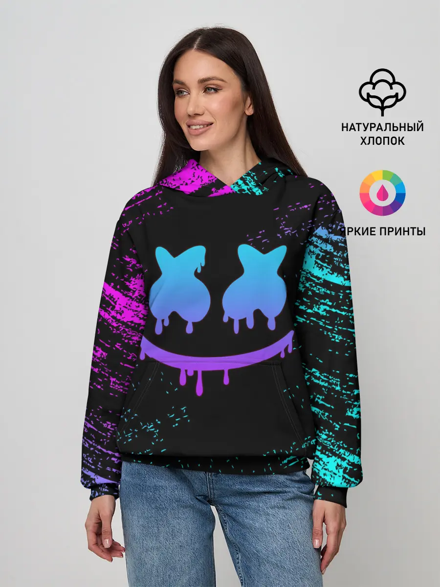 Женское худи / Marshmello