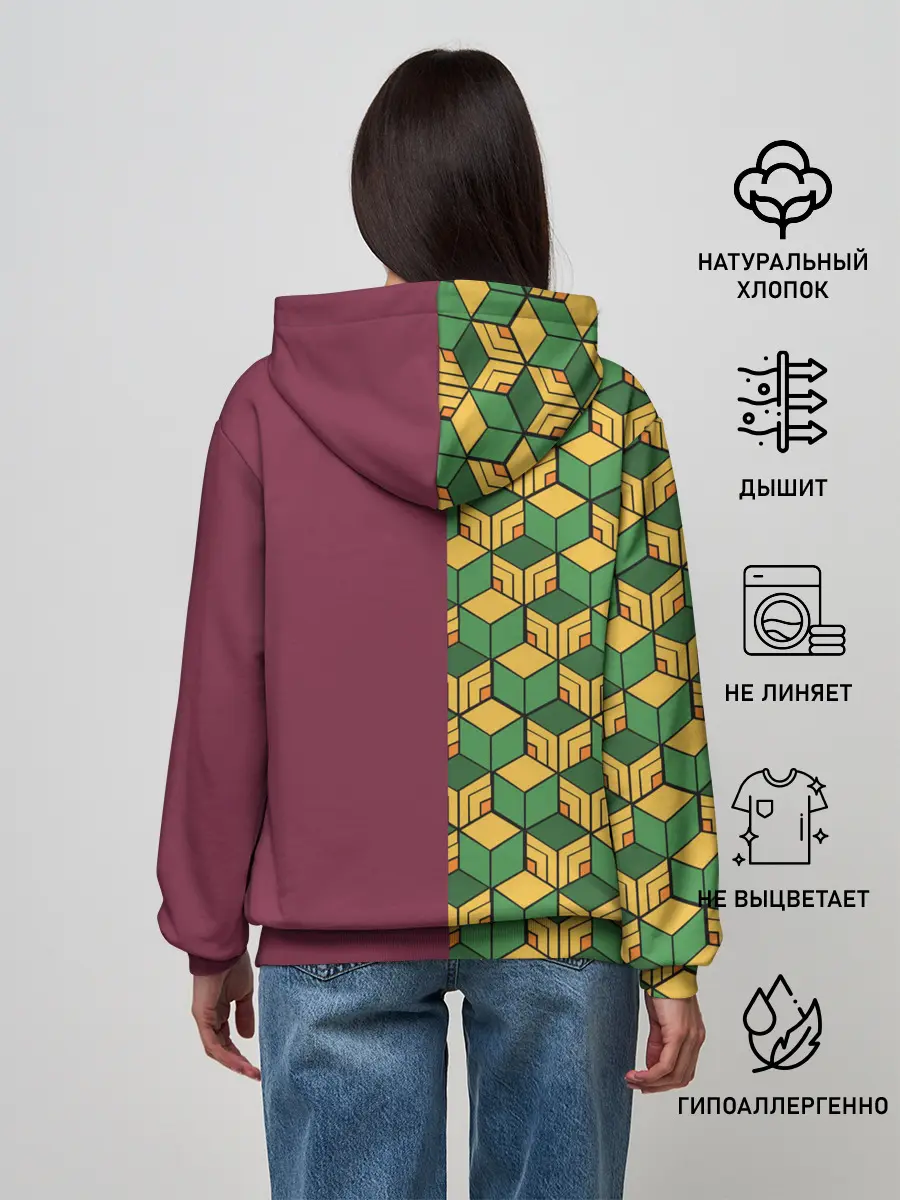 Женское худи / ГИЮ ТОМИОКА / KIMETSU NO YAIBA