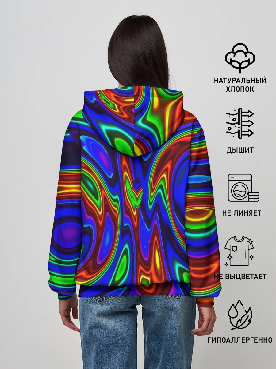 Женское худи / НЕОНОВЫЕ КРАСКИ