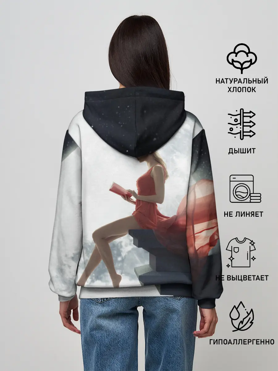 Женское худи / На Луне