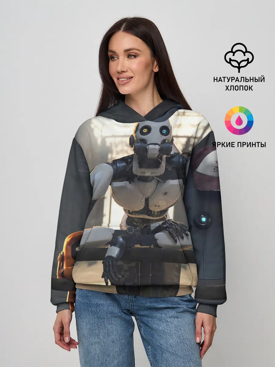 Женское худи / Любовь Смерть Роботы