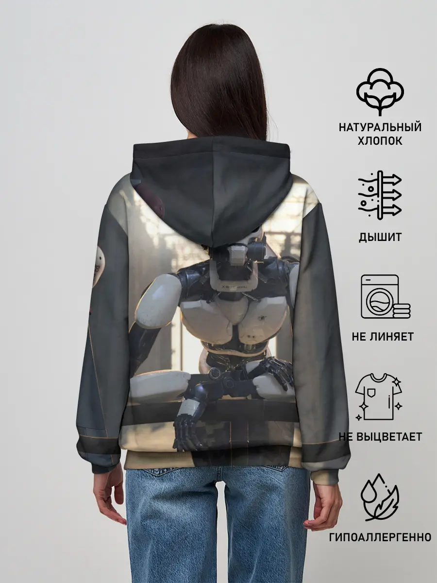 Женское худи / Любовь Смерть Роботы